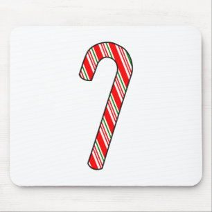 kersttekening met snoepriet muismat