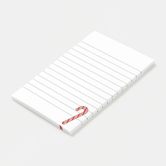 kersttekening met snoepriet post-it® notes (Schuin)