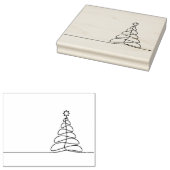 Kersttekenpictogram Rubberstempel (Gestempeld)