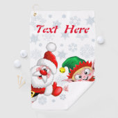 Kersttekens voor kerstmis en kerstmis voor kerstmi golfhanddoek (Insitu)