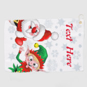 Kersttekens voor kerstmis en kerstmis voor kerstmi golfhanddoek (Horizontaal)