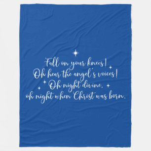 kersttekst fleece deken