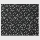 kersttekst in sneeuwvlokken cadeaupapier (Vlak)