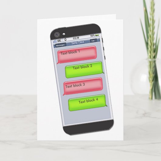 kersttekstbericht - Groet Feestdagen Kaart (Voorkant)