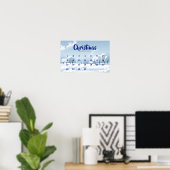 Kersttellende Advent Calendar Poster (Thuiskantoor)