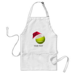 kersttennis Ball Santa Hat Standaard Schort