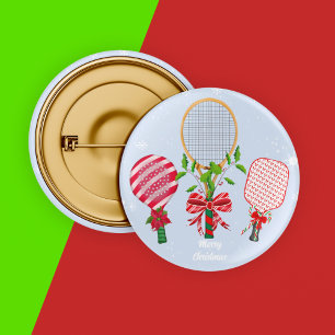 Kersttennis, Paddle & Pickleball Rackets Ronde Button 5,7 Cm
