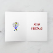 Kersttennisbal Feestdagen Kaart (Binnen)