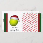 Kersttennisbal Feestdagenkaart (Voorkant / Achterkant)