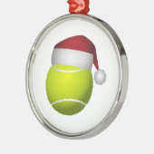 Kersttennisbal Metalen Ornament (Links)