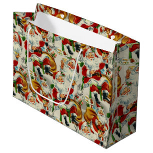 Kerstthee met Kerstman in vintage stijl Groot Cadeauzakje