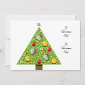 kerstthee-uitnodigingen kaart (Voorkant)