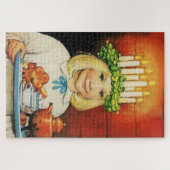 "kerstthee" van Jenny Nystrom Legpuzzel (Horizontaal)