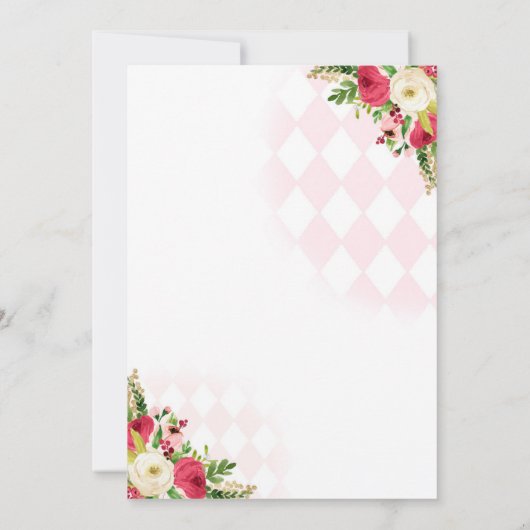 Kerstthee Verjaardagsfeest Tijd Voor Thee Feestje Kaart (Achterkant)