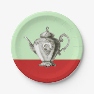 kersttheefeest papieren bordje