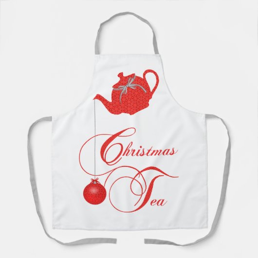 kersttheefeest schort (Voorkant)