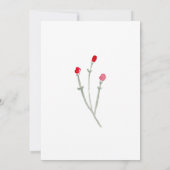 Kersttheefeest WinterFloral Kaart (Achterkant)