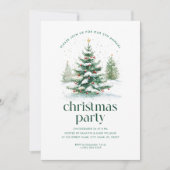 Kerstthema kerstboom feest kaart (Voorkant)