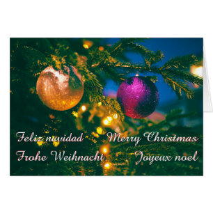Kerstthema met 2 kerstballen...