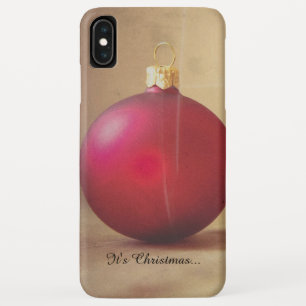 Kerstthema met kerstbal iPhone XS max hoesje