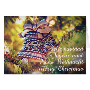 Kerstthema met twee bellen