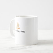 Kerstthema mok met eigen tekst voor Moeder & Vader (Voorkant links)
