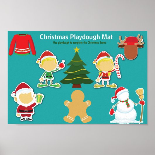 kerstthema Speeddeeg Poster (Voorkant)