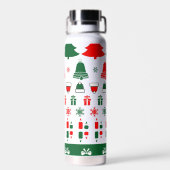 Kerstthema Waterfles (Achterkant)