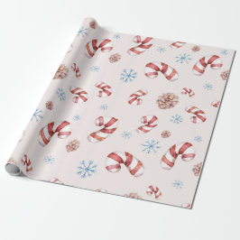 Kerstthema Winter Sneeuwvlok Elegant Gift Cadeaupapier