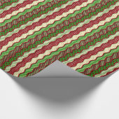 Kerstthema wrap cadeaupapier (Hoek)