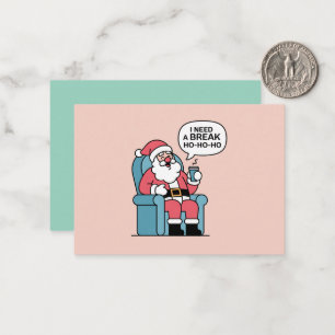Kersttherapie Kerstmis Notitiekaartje