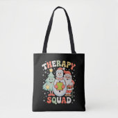 Kersttherapie Squad SLP OT PT Crew Santa Xmas Draagtas (Voorkant)