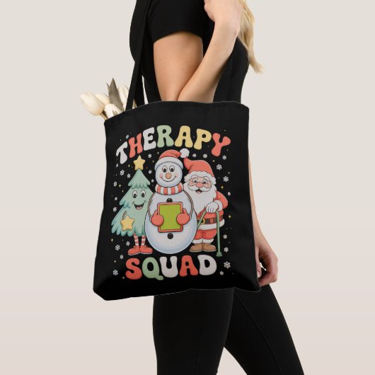 Kersttherapie Squad SLP OT PT Crew Santa Xmas Draagtas (Dichtbij)