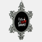 Kersttherapie Tin Sneeuwvlok Ornament (Links)