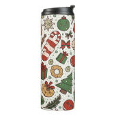 kerstthermische getumbler thermosbeker (Gedraaid links)