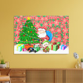 Kersttijd Canvas Afdruk (Insitu (Woonkamer))