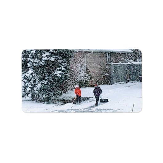 kersttijd etiket (Voorkant)