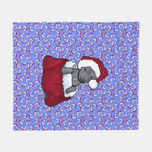 Kersttijd Fleece Blanket (Voorkant (Horizontaal))