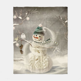 Kersttijd Fleece Deken