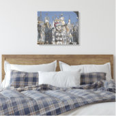 Kersttijd in het Park Canvas Afdruk (Insitu (Slaapkamer))