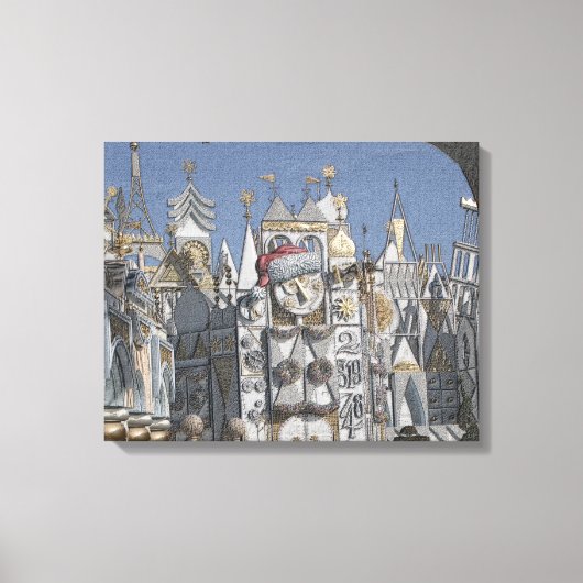 Kersttijd in het Park Canvas Afdruk (Voorkant)