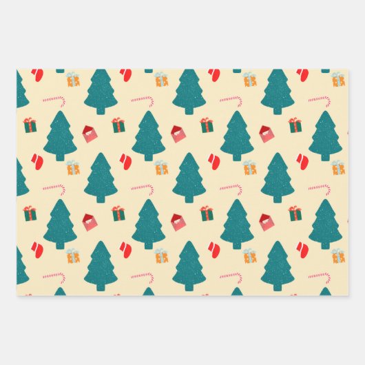 Kersttijd Inpakpapier Vel (Voorkant)