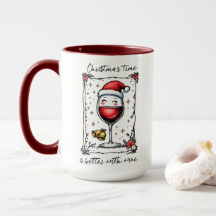 Kersttijd is leuker met wijn mok