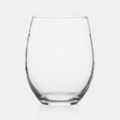 Kersttijd is leuker met wijn wijnglas zonder voet (Rechts)