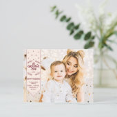 Kersttijd ivoor prettige feestdagen foto (Staand voorkant)