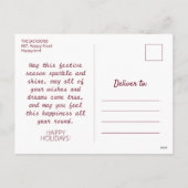 Kersttijd ivoor prettige feestdagen foto (Achterkant)