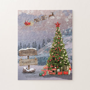 Kersttijd Jigzaag Puzzle Legpuzzel