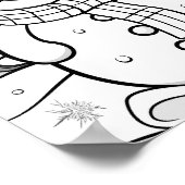 Kersttijd Kleurend Poster (Hoek)