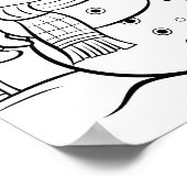 Kersttijd Kleurend Poster (Hoek)