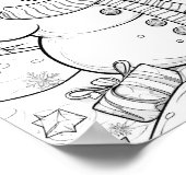 Kersttijd Kleurend Poster (Hoek)